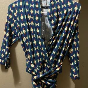 Brand New Size M Faux Wrap Dress